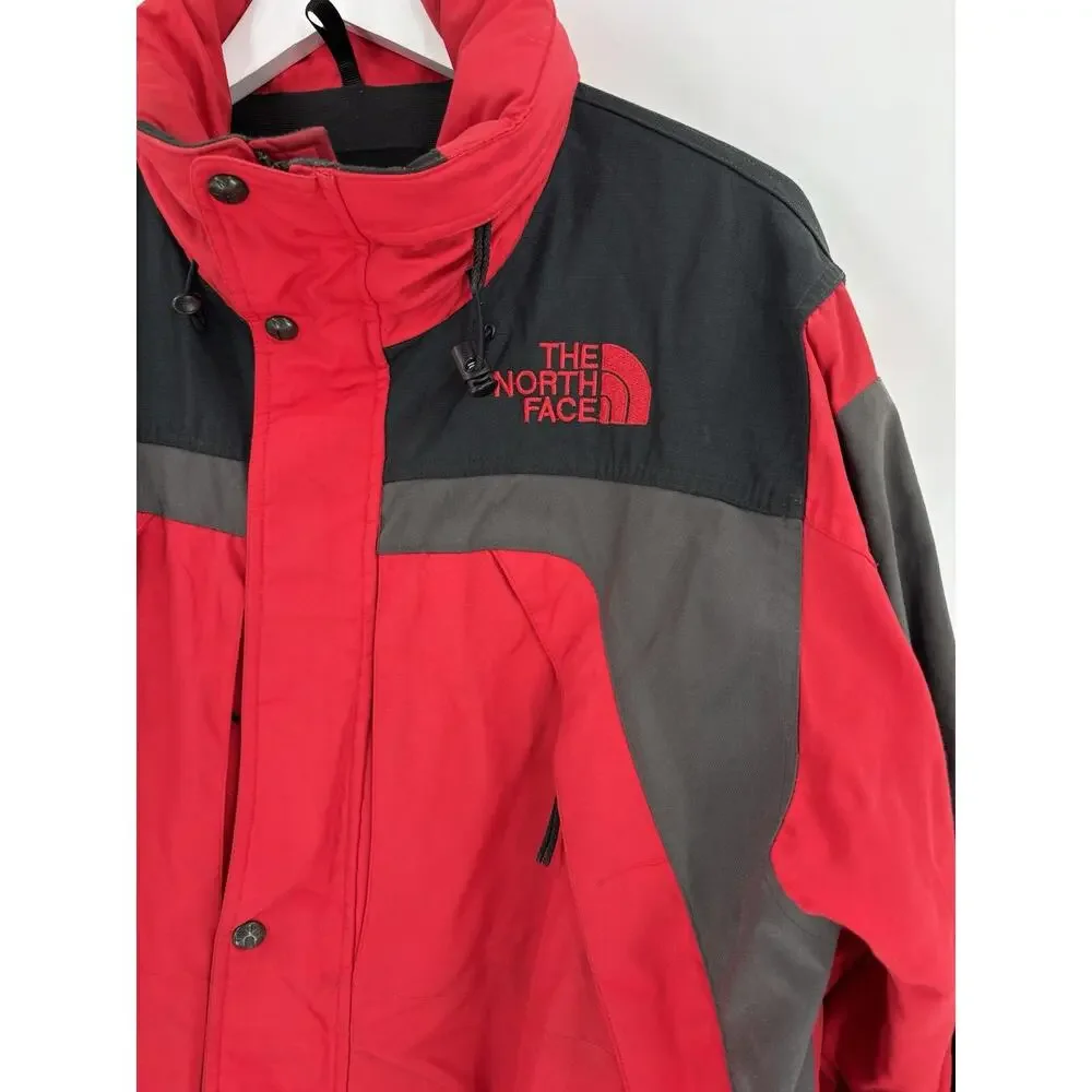 The North Face Vintage Jacket Mens Large Red Black 90s Ultrex Burlington Extreme